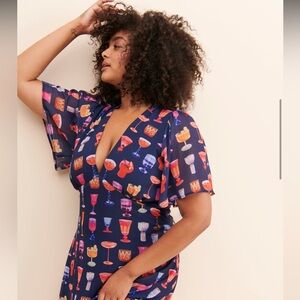 NWOT Lisa Says Gah Grace Cocktail Printed Dress